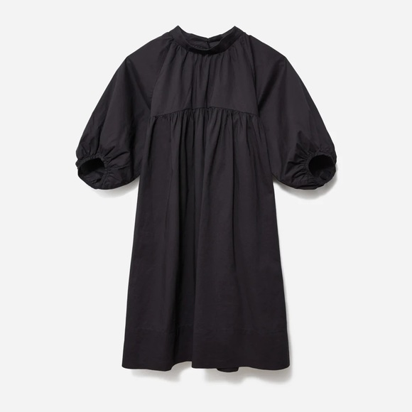 Everlane Dresses & Skirts - Everlane The Shirred Mini Dress Black Small NWT